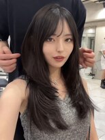 サイン 表参道(SIGN)&nbsp;韓国ヘアーハッシュカットレイヤーカットグレージュブリーチ無し