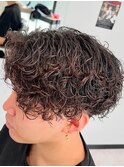 #スパイラルパーマ×マッシュスタイル