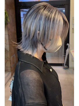 桃の木 ヘアー(桃の木 hair) ホワイトバレイヤージュ