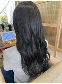 ナチュラルブルーブラック艶感美肌透明感ブルーカラー