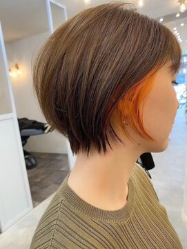 ロミー 本厚木(ROMMY.) 20代30代40代50代☆ショートボブコーラルオレンジ本厚木