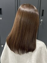 リムレスバイサンク 万代 新潟駅(LIMLESS by cinq)&nbsp;新潟ブリーチ1回ブリーチなしダブルカラーミルクティーベージュ*