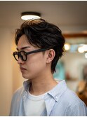 フェザーショート刈り上げなし毛流れショート