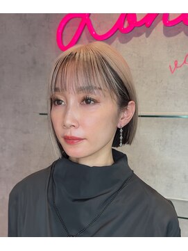 ロンドヴァリー 渋谷店(Lond vallee) 白髪ぼかしアンブレラカラーミルクティーベージュ