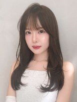 アグノス 青山(Agnos) くびれヘア大人ガーリーうるツヤ薄めバングモテ髪大人可愛い