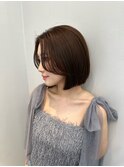 ボブタッセルボブ切りっぱなしボブ韓国ボブ大人ボブ