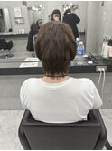シースルーマッシュ　ハンサムショート　ナチュラルショート