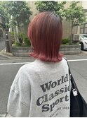 大人かわいいダブルカラーブリーチアッシュグレーカラー
