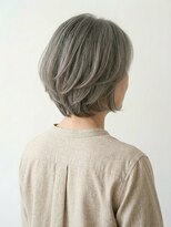 アンド 苦楽園(AND)&nbsp;レイヤーボブ/丸みショート/白髪染め/グレイカラー/白髪ぼかし