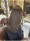 【海璃】約5年ぶりの縮毛矯正×透明感カラー