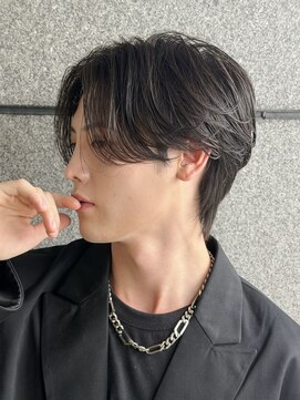 ロンドリメゾン 原宿(Lond re Maison.) men's/メンズ/ニュアンスパーマ/リバースセンターパート6/15
