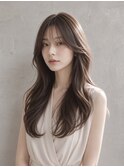 ロングレイヤー_ナチュラル_韓国風