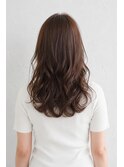 大きめカールのデジタルパーマ×ココアベージュ30代　40代　50代