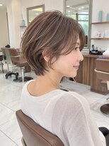 アッシュ 桜新町店(Ash)&nbsp;桜新町/レイヤーカット/ボブ/韓国ダブルカラー/白髪ぼかし