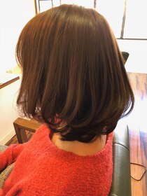 アッドランプ ヘアー 柳津店(add Lamp hair) 小麦粉カラーをして巻いてみると、、、？
