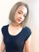 ヘアーワークス ヘルム 渋谷店(HAIR WORKS HELM)&nbsp;[HELM渋谷]silver bob