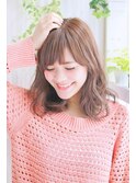 ルーズカール抜け感パーマスタイル