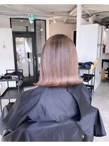 ラフ 難波店(LAFF)&nbsp;#黒髪#ボブルフ#ネビージュ#小顔#ワンレン