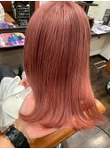 #ピンクベージュ#ピンクカラー#ブリーチカラー