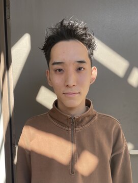 メリケンバーバーショップ トーキョー(MERICAN BARBERSHOP TYO) YS STILE.束感ショート.波巻き.ハイライト.マッシュパーマ44