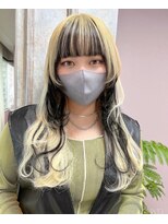 ガルボ ヘアー(garbo hair)&nbsp;#ハイトーン#逆インナーカラー#10代#20代#高知