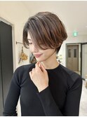 ハンサムショート前髪なし　【博多ハンサムショート】