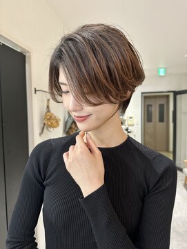 フレーム 博多店(FRAME) ハンサムショート前髪なし　【博多ハンサムショート】