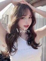 バイオレット 横浜店(Violet) 愛されゆるふわウェーブロングレイヤーカットシルキーベージュ