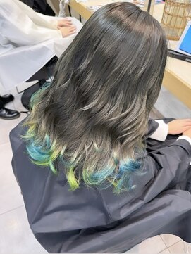 ラック 本厚木店(LUCK) オリーブ/裾カラー/ハイトーン/ケアブリーチ/オージュア