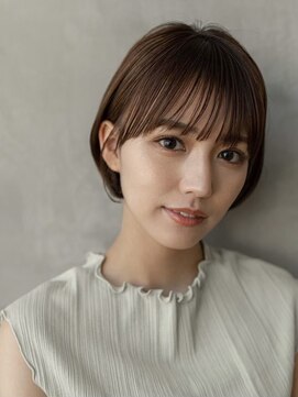 オースティン 調布アミックス(AUSTIN) 大人かわいい前髪セシルカットココアブラウンフリンジウェーブ
