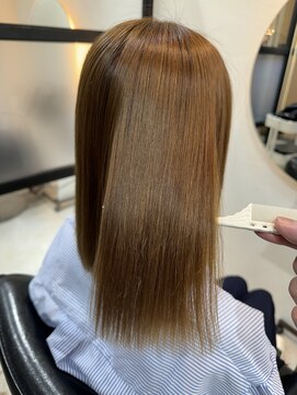 エヌ 北千住(N) カット+艶カラー+低負担縮毛矯正+TOKIOインカラミトリートメント