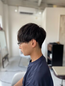 ソイクフ 四条大宮店(SOY-KUFU) 【soy-kufu】MEN'S HAIRアッシュブラックカルマパーマ
