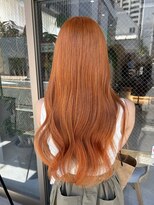 アドア 横浜(ADORE)&nbsp;【ADORE 横浜】オレンジ×ケアブリーチ×透明感カラー