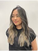ハイライト バレイヤージュ ロング