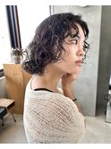 くるくるボブパーマ　カーリー　ミニボブ