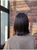 切りっぱなし外はねスタイル