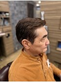 40代50代大人オシャレ刈り上げない七三アイロンパーマ