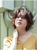 ■暖色系カラーオンブレラフショートボブM.SLASH自由が丘14-4