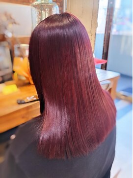 ボコカ(bococa) 【macana】ワインレッド ケアブリーチ 酸性ストレート