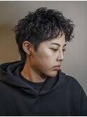 スパイキーショート×ピンパーマ