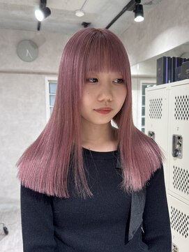 ハイプ(HYPE) 藤沢/ブリーチ/ダブルカラー/ホワイトピンクベージュ