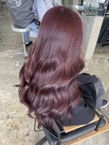 ノートエートル 西金沢(Nought etre)&nbsp;10代20代ブリーチなしダブルカラーワインレッド