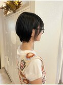 くびれヘアアプリコットオレンジ夏ハイライトカラーレイヤー