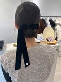 くびれヘア縮毛矯正アプリコットオレンジ夏ハイライト《用賀》