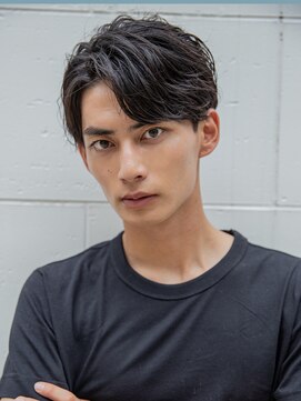 シティ(CITY) 小久保styleフェザーパーマフェザーショートグレーエンドカラー