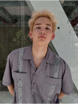 ヒュージ 三軒茶屋(huge) ブロンドスパイキー/抜きっぱなし/ブリーチ/メンズカット/メンズ