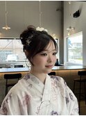 お祭りヘア