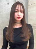 ☆バタフライカット/ココアブラウン/立川レイヤー/韓国ヘア