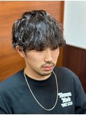波巻きツイストスパイラル/メンズパーマ/眉/ツーブロック/理容室