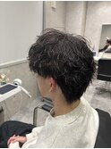 メンズ波巻きパーマ